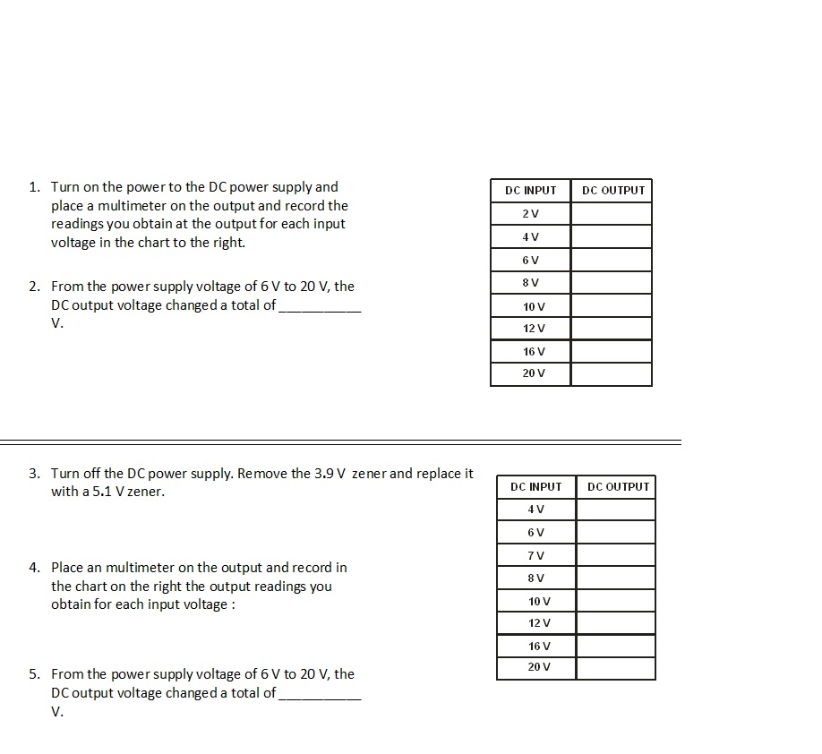 Lab 19 Objectives Voltage Regulators 1. Construct A | Chegg.com