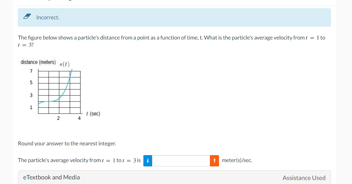 Solved The figure below shows a particle's distance from a | Chegg.com
