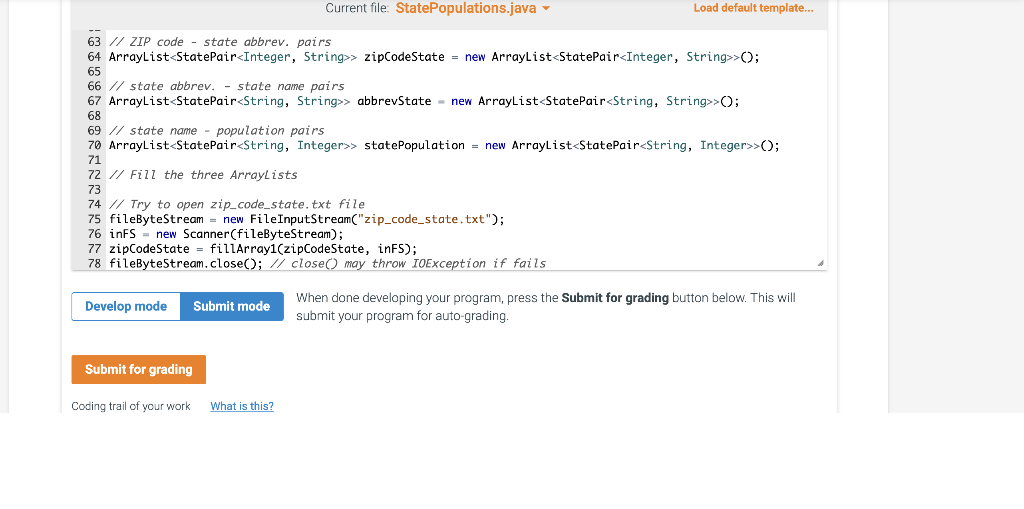 Solved 8.6 LAB Zip code and population (generic types)