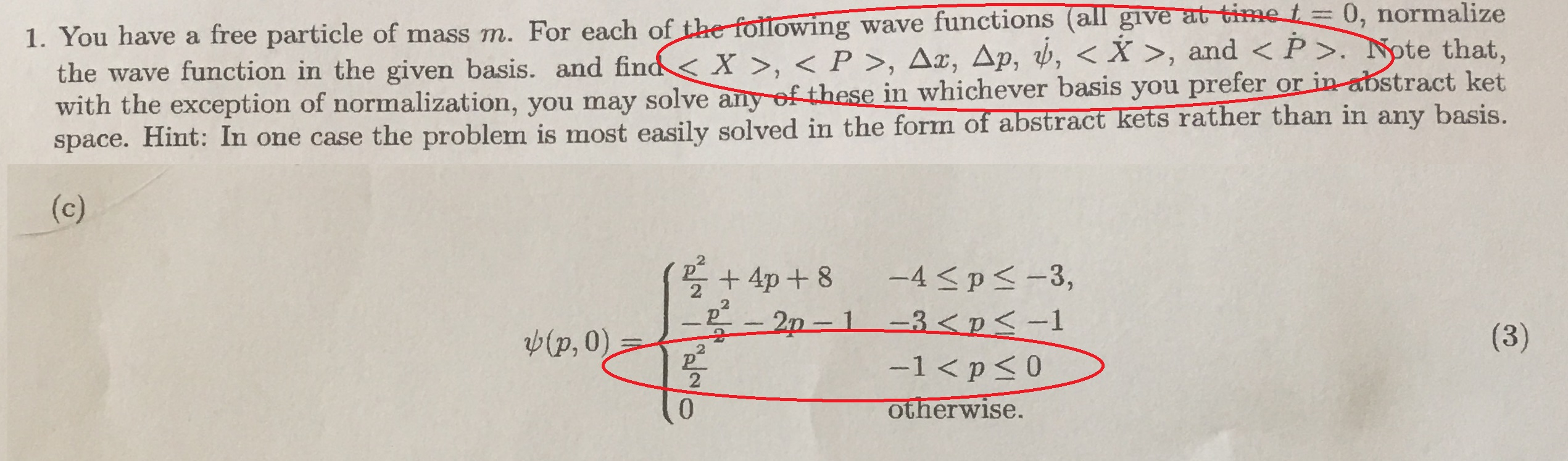 Solved I need help with the circled portions of the | Chegg.com