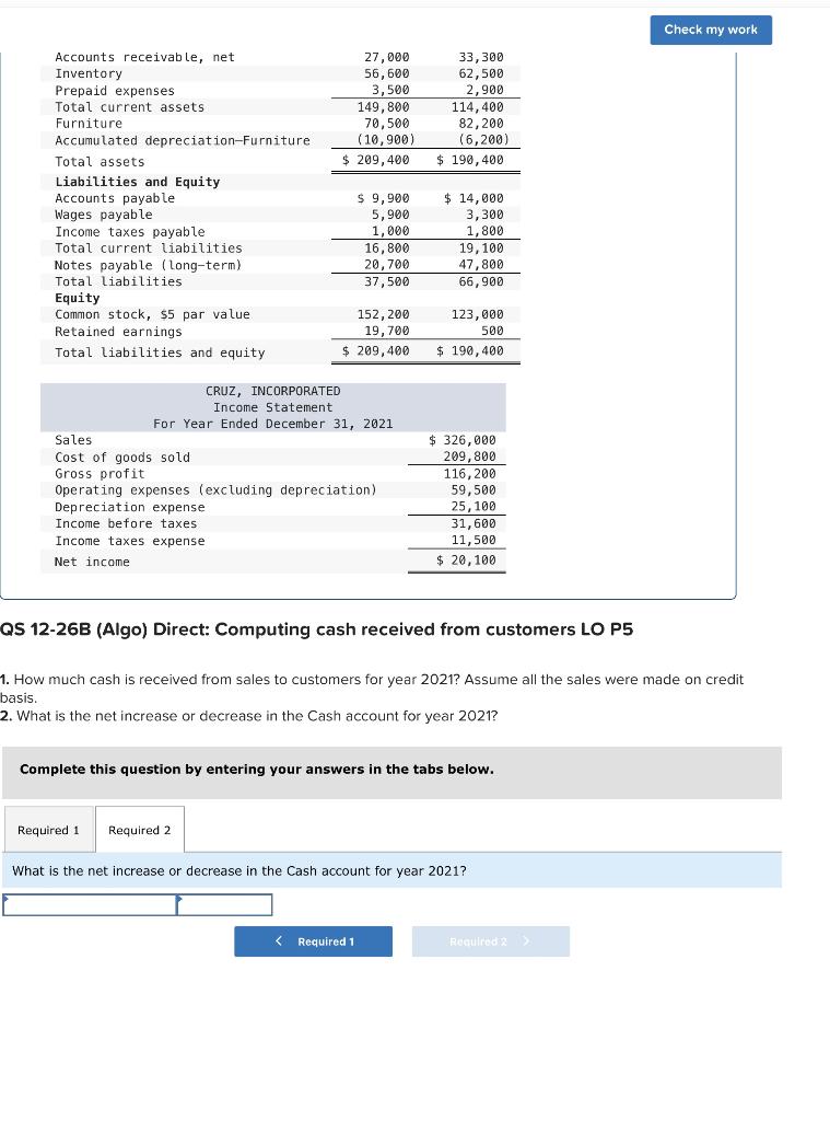 solved-a-comparative-balance-sheet-and-income-statement-is-chegg