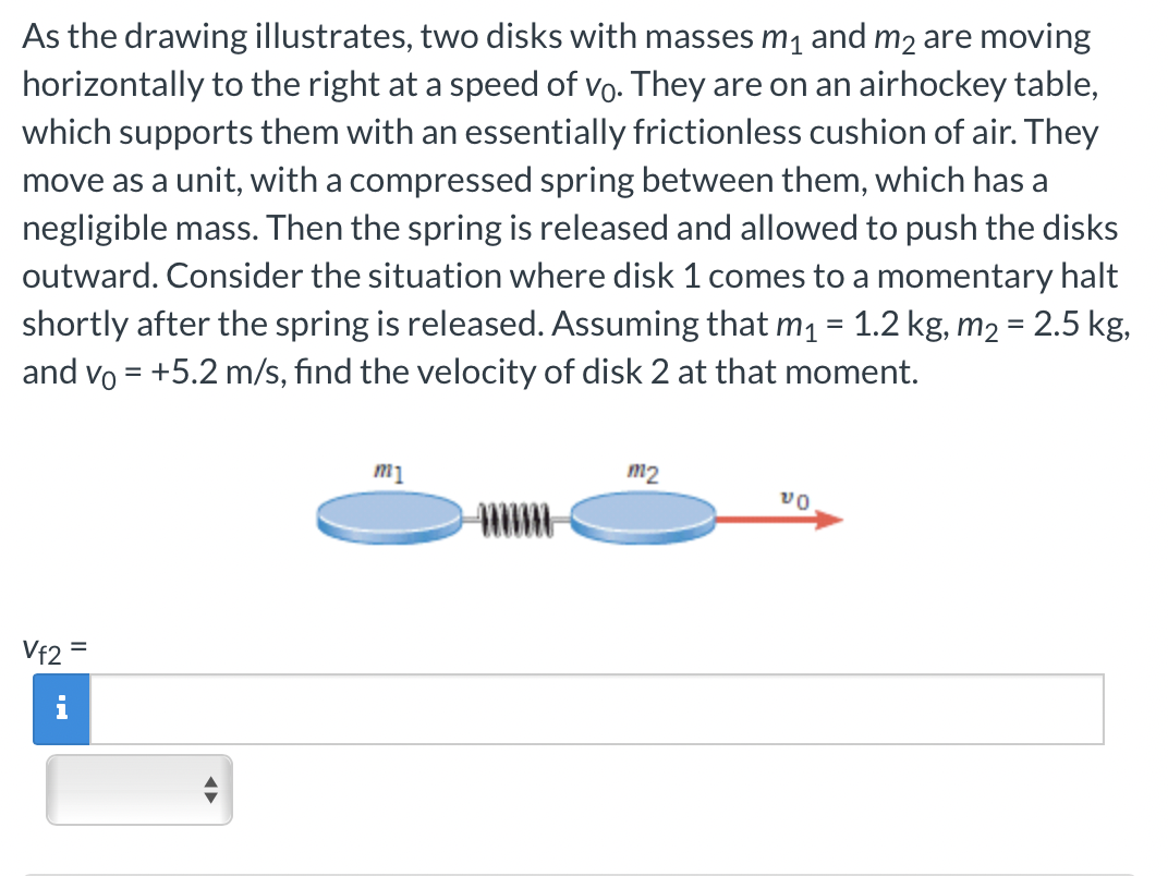 As the drawing illustrates, two disks with masses m1