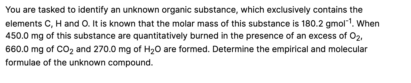 Solved You are tasked to identify an unknown organic | Chegg.com