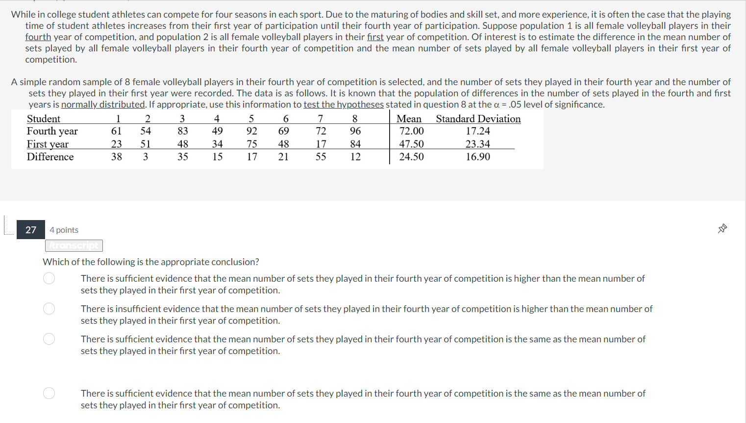 Solved While in college student athletes can compete for