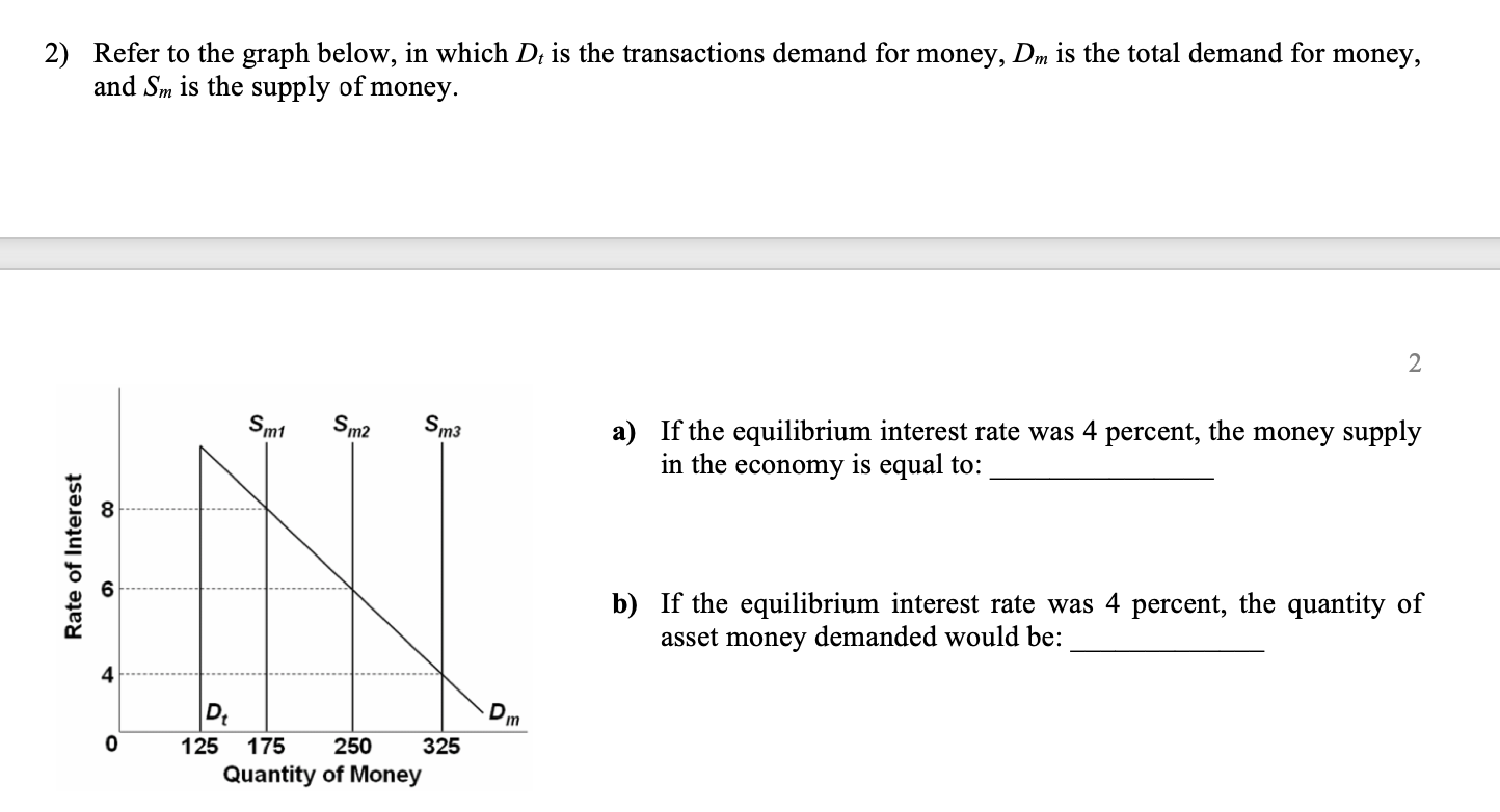 Solved 2) Refer to the graph below, in which \\( D_{t} \\) | Chegg.com