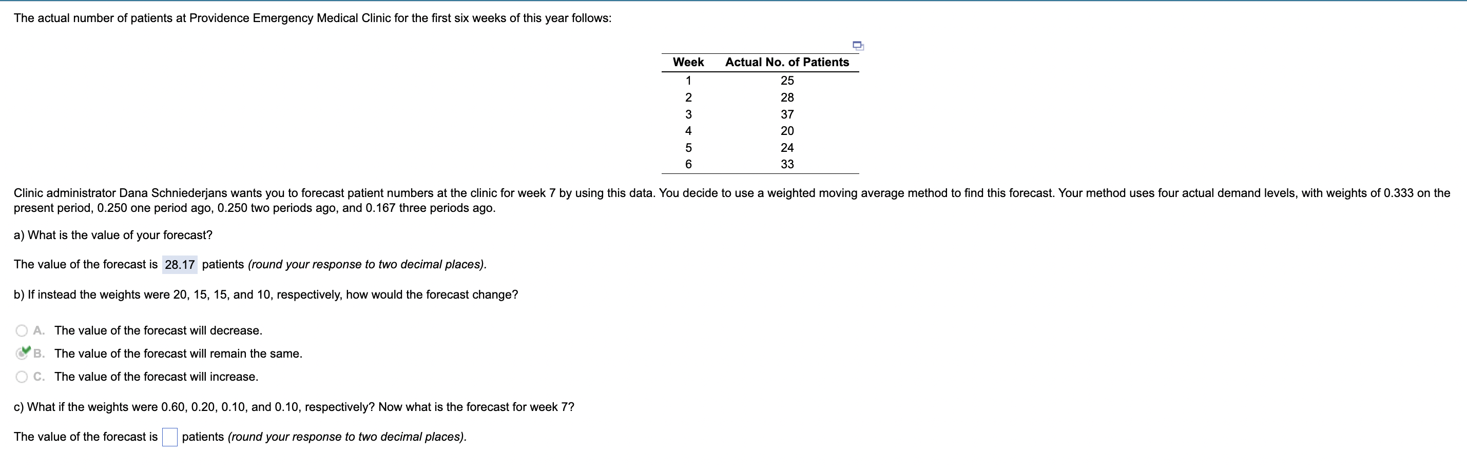 Solved The Actual Number Of Patients At Providence Emergency Chegg Com   PhphYrmrQ