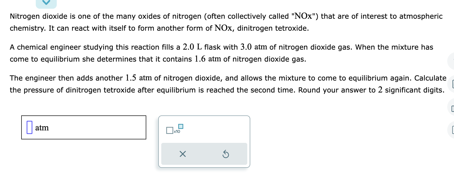 Solved Nitrogen dioxide is one of the many oxides of