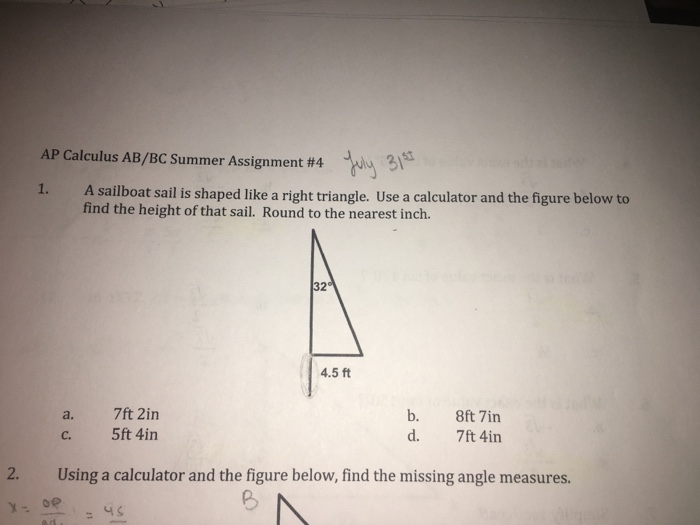 triangle sail on a sailboat