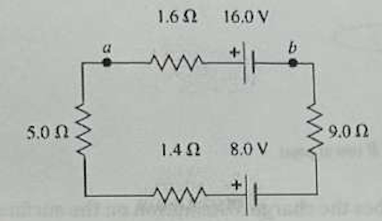 Solved the circuit below contains two batteries.each with | Chegg.com