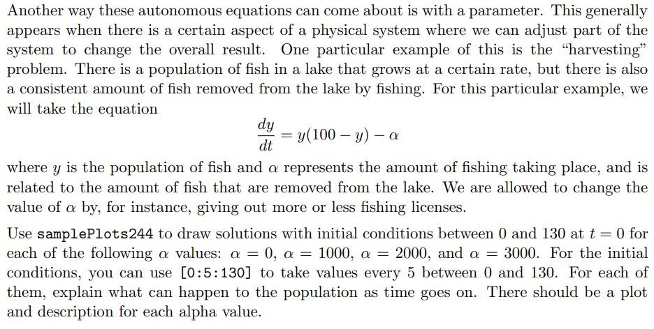Solved solve the DE and write Matlab code for it this is | Chegg.com