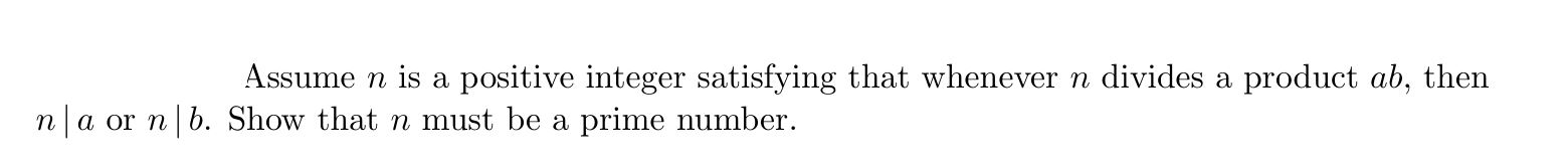 Solved Assume n is a positive integer satisfying that | Chegg.com