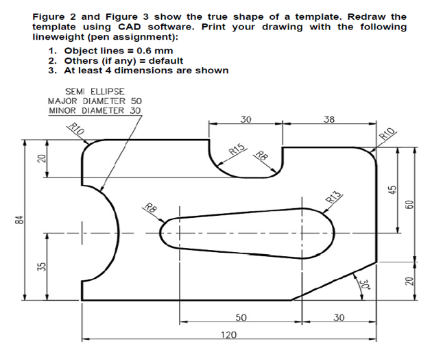 Solved Figure 2 And Figure 3 Show The True Shape Of A 