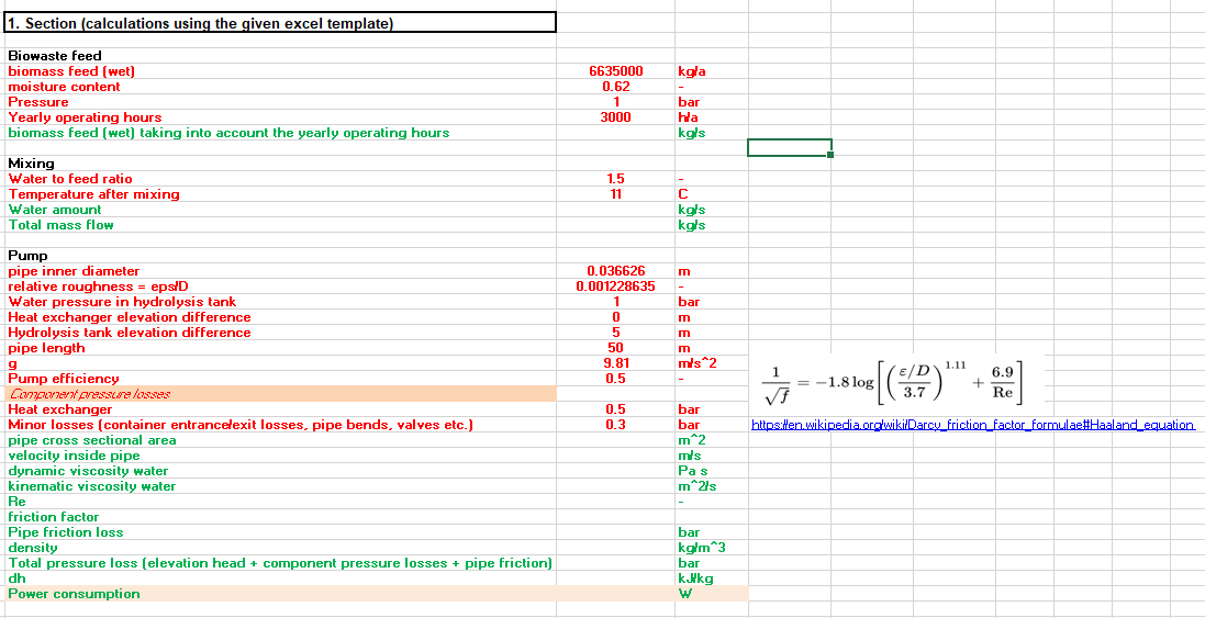 Use this excel template and calculate the required | Chegg.com