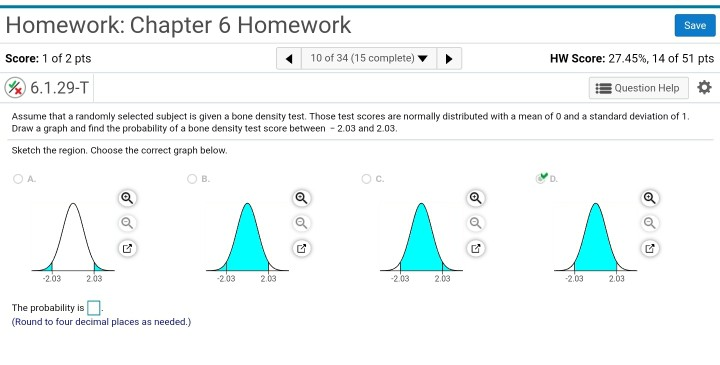 Solved Homework: Chapter 6 Homework Save Score: 0 of 2 pts 8 | Chegg.com