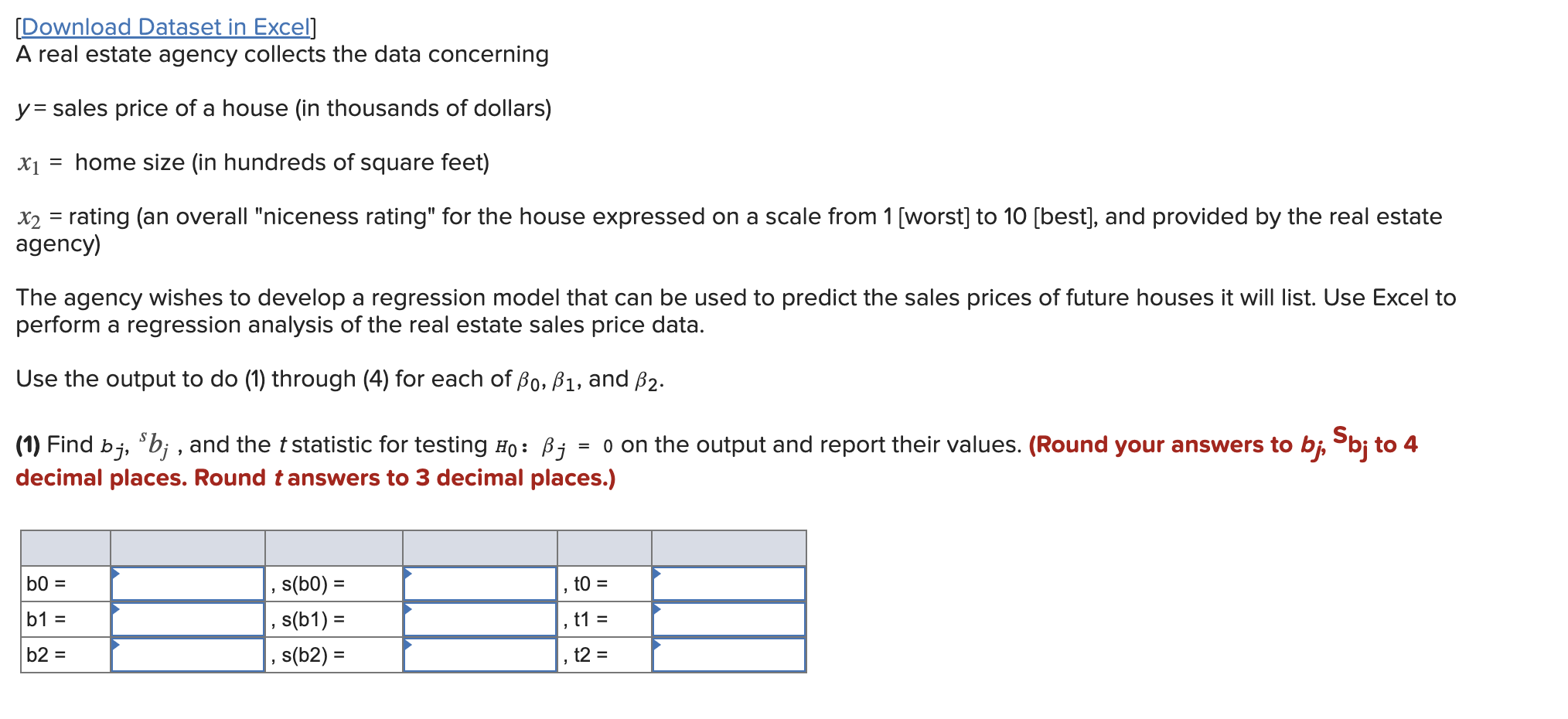 Solved Real Estate Sales Price Sales Price Y 180.0 98.1
