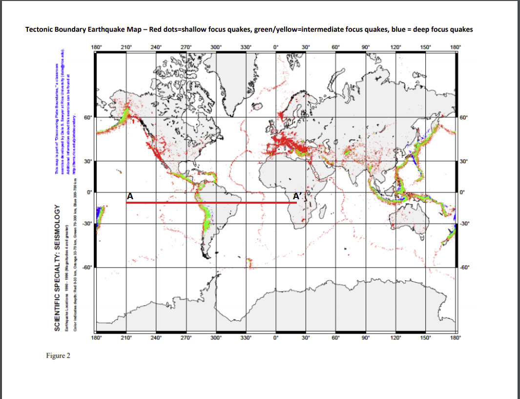 Solved Figure 1 PLATE BOUNDARY MAP This platom Da M. of | Chegg.com