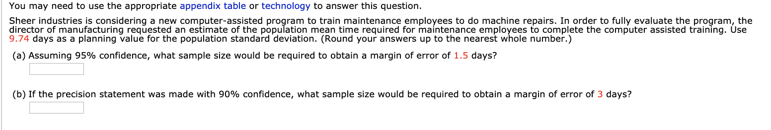 Solved You may need to use the appropriate appendix table or | Chegg.com