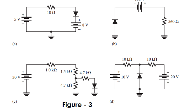 Solved Determine the voltage across each diode (Assume its | Chegg.com