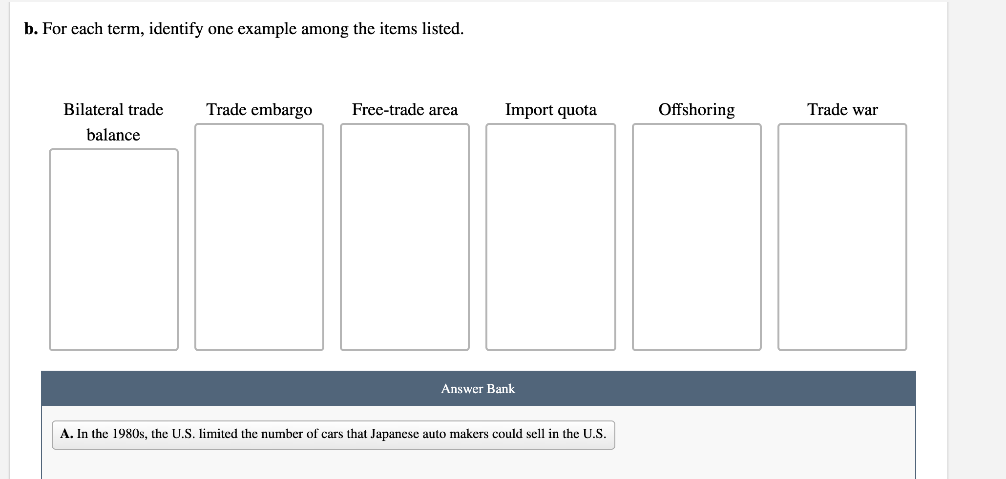 Solved Trade In The Global Economy - End Of Chapter Problem | Chegg.com