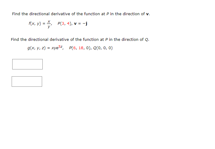 Solved Find The Directional Derivative Of The Function At Chegg Com