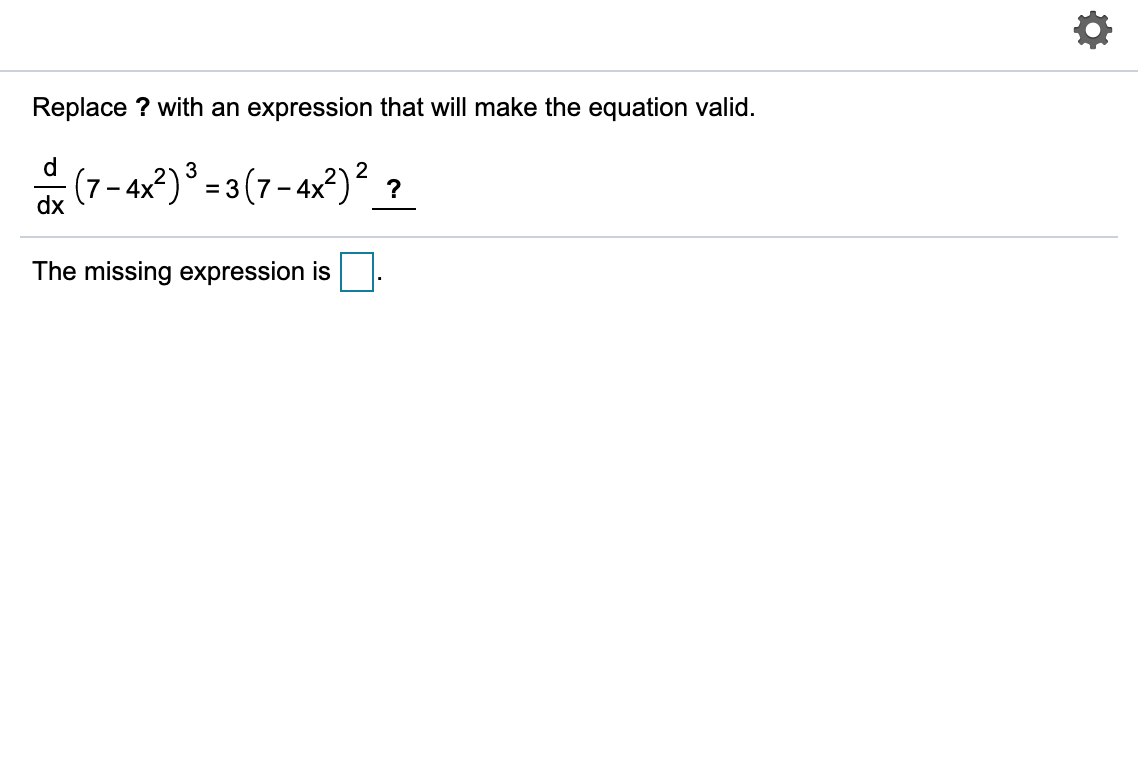 Replace With An Expression That Will Make The Equation Valid