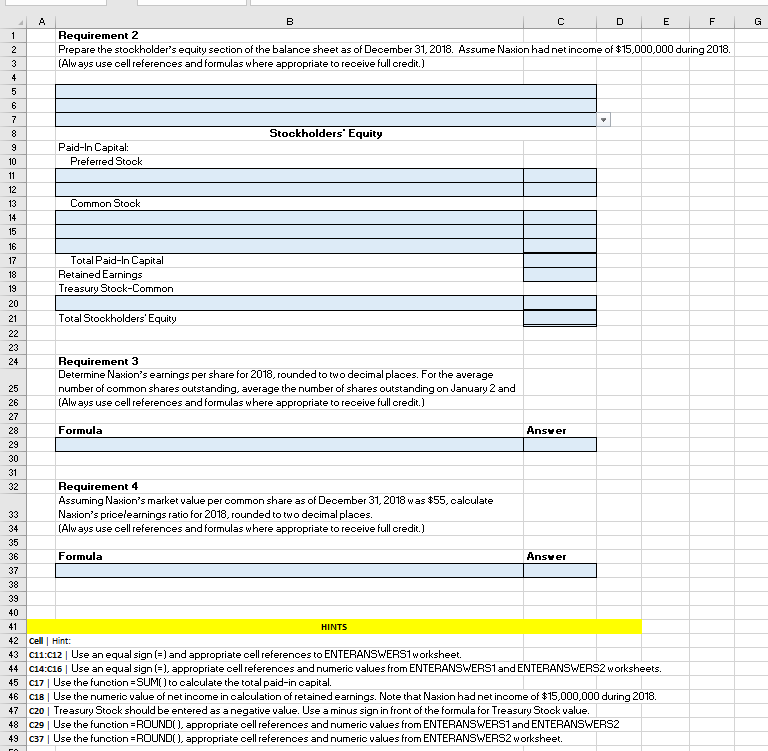 Solved stuck on doing cell refs never really done anything | Chegg.com