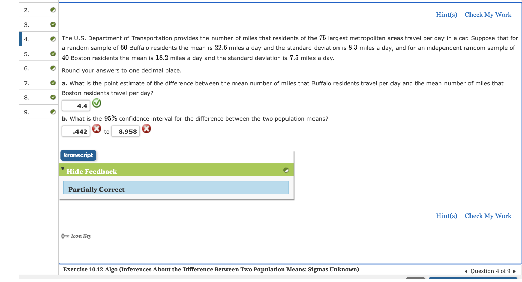 Solved The U.S. Department of Transportation provides the