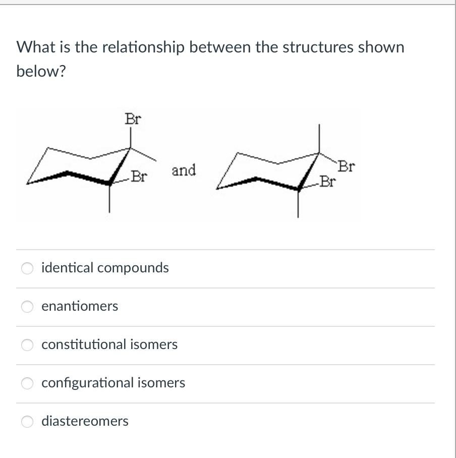 Solved What is the relationship between the structures shown | Chegg.com