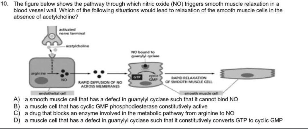 Solved 10. The figure below shows the pathway through which | Chegg.com