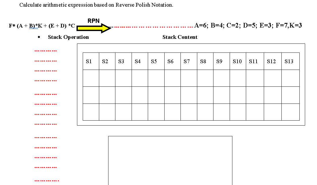 Solved Calculate arithmetic expression based on Reverse | Chegg.com