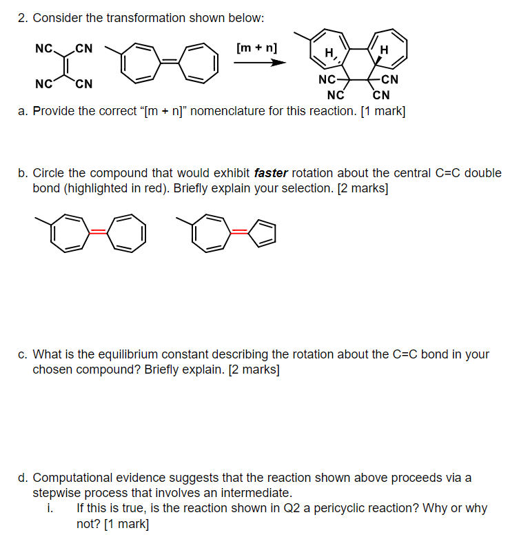 Solved Consider the transformation shown below:Is it a [2+2] | Chegg.com