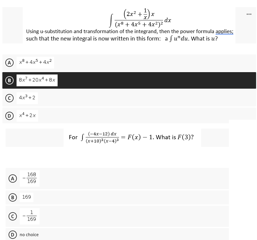 solved-2x2-1-x-dx-x8-4x5-4x2-using-u-substitution-chegg