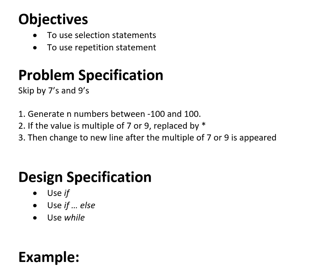 solved-objectives-to-use-selection-statements-to-use-chegg