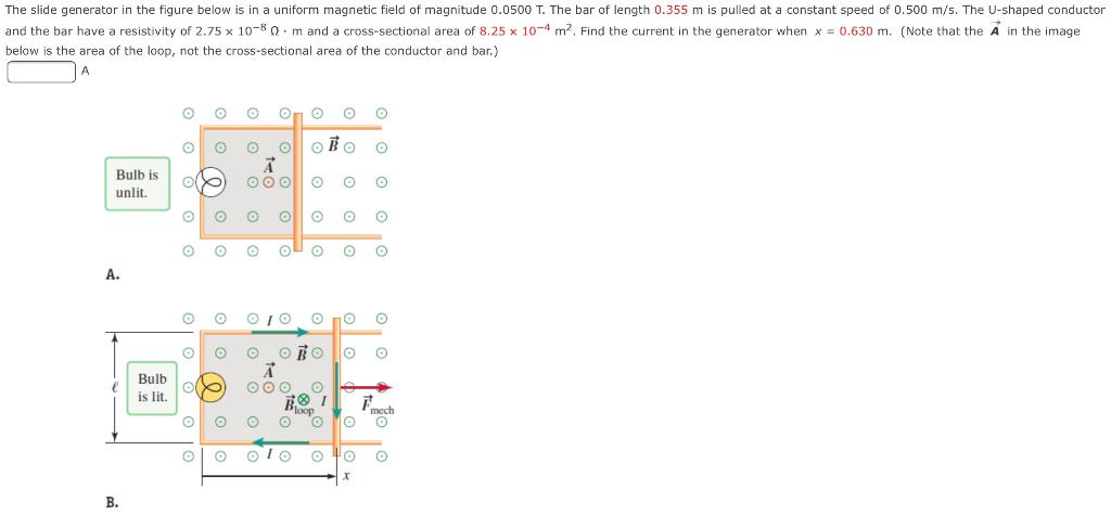 Solved The slide generator in the figure below is in a | Chegg.com