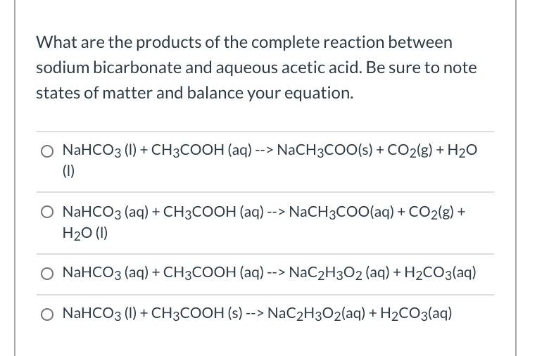 Solved Question 1 1 pts What are the products of the