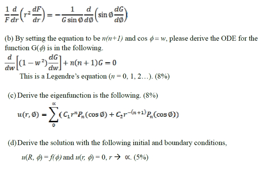 Solved 4 Please Derive The Solution For The Laplace Equa Chegg Com