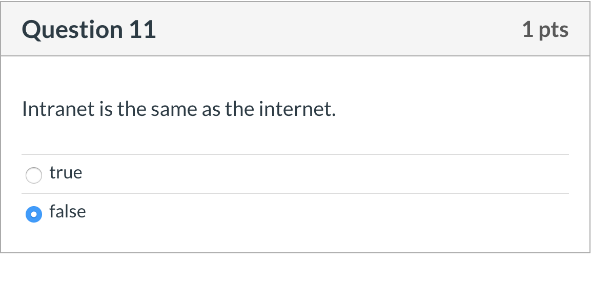 Solved Question 9 1 pts One of the following is not a | Chegg.com