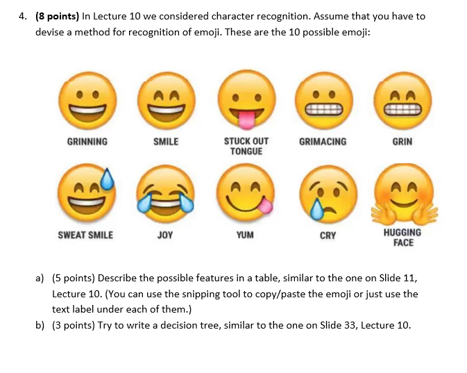 Solved (8 points) In Lecture 10 we considered character | Chegg.com