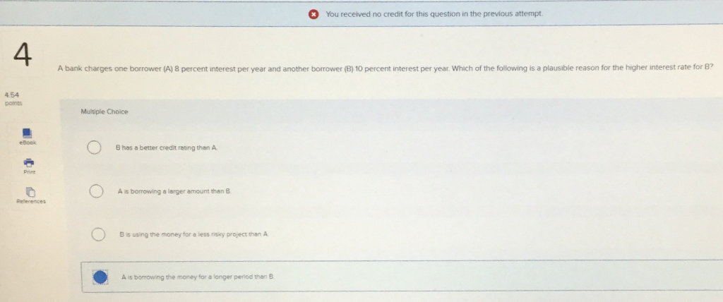 Solved You Received No Credit For This Question In The Chegg