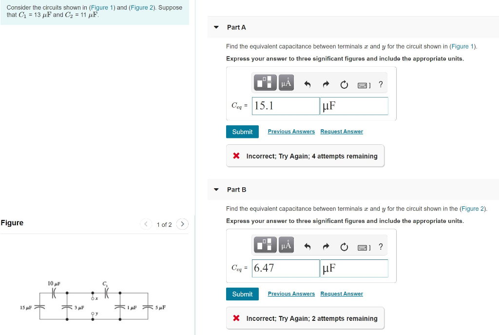 Solved Consider The Circuits Shown In (Figure 1) And (Figure | Chegg.com