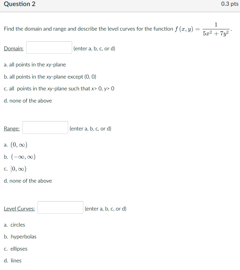 Solved F X Y 2−x−yx Y≤2x Y≥2x Y 2find The Domain And Range