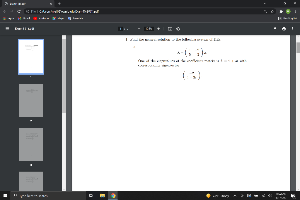 Solved Exam4 (1).pdf X > C O File | Chegg.com
