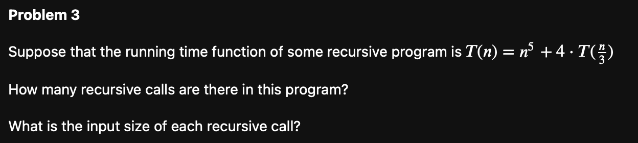 Solved Suppose That The Running Time Function Of Some