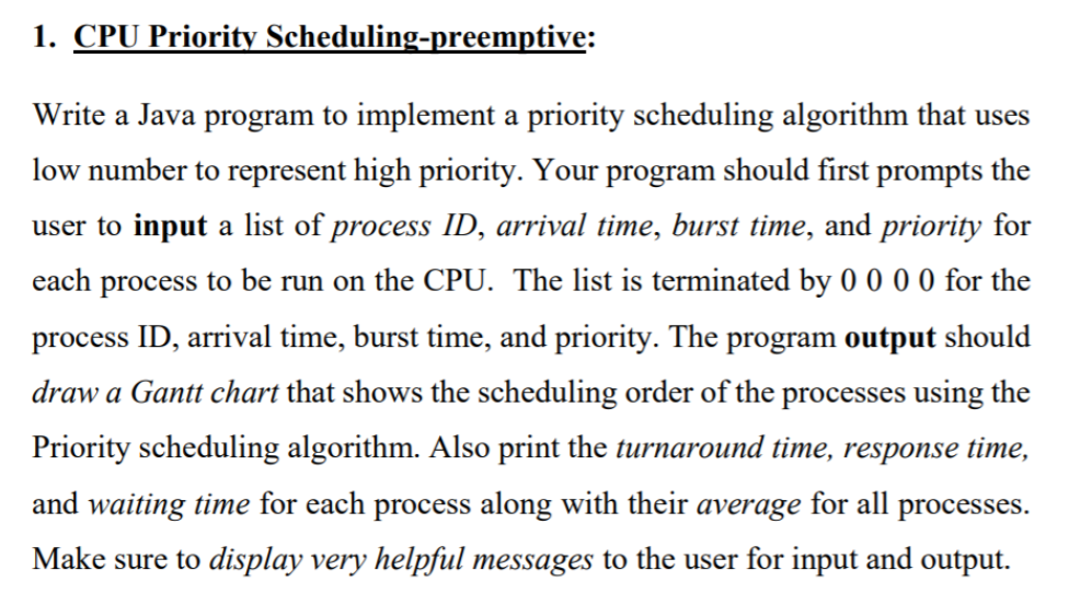 Solved show java code and output inputs should be process | Chegg.com