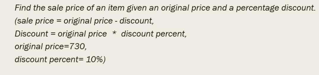 solved-find-the-sale-price-of-an-item-given-an-original-chegg