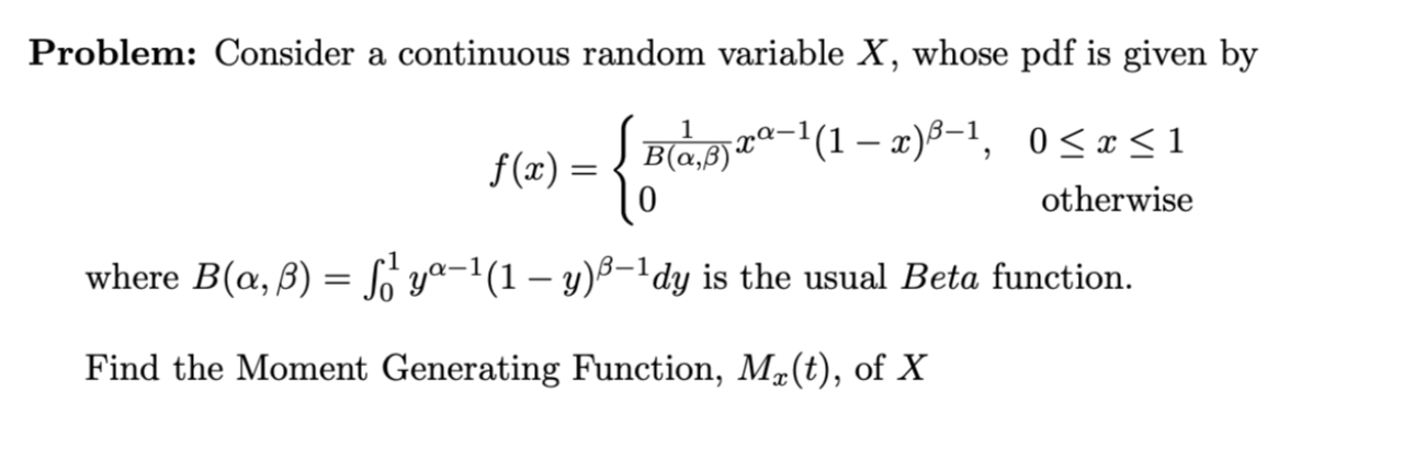 Solved Problem: Consider A Continuous Random Variable X, | Chegg.com