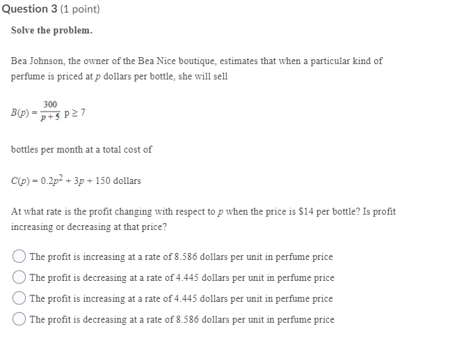 Solved Question 1 (1 point) Solve the problem. The manager | Chegg.com