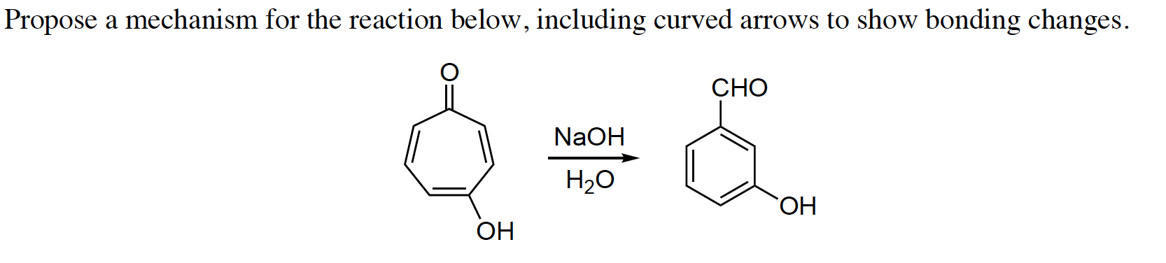 Solved Propose a mechanism for the reaction below, including | Chegg.com