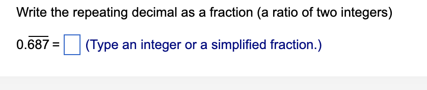 Solved Write the repeating decimal first as a geometric | Chegg.com
