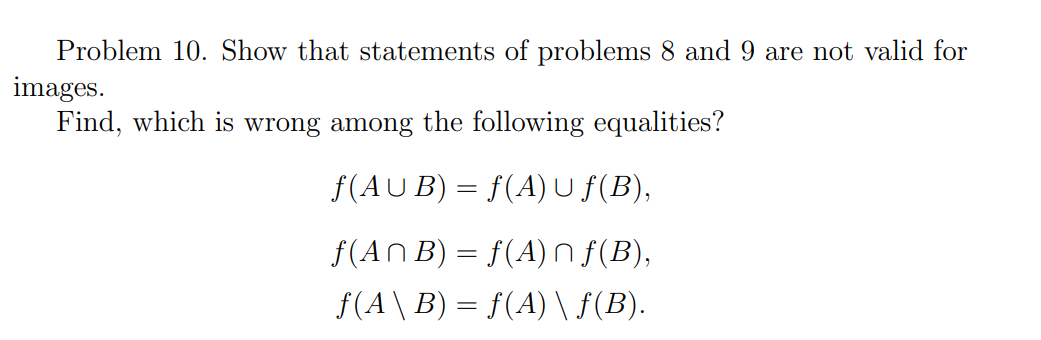 Solved Problem 10. Show that statements of problems 8 and 9 | Chegg.com